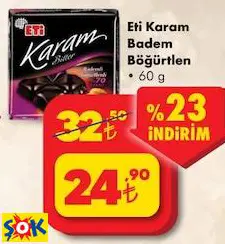 ETİ KARAM BADEM BÖĞÜRTLEN 60 G
